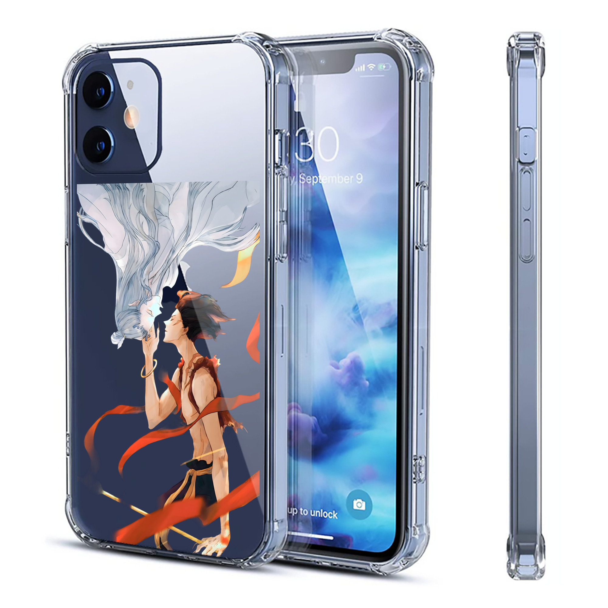 （画像用） Ne Zha 2 ナタ 魔童の大暴れ 【iPhone 12シリーズ対応】透明スマホケース（クリアソフトケース）